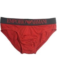 Emporio Armani - Elastic Waist Logo Panties - Lyst