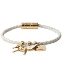 Prada - Braided Nappa Leather Bracelet - Lyst
