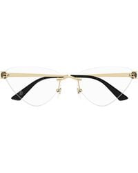 Cartier - Cat-Eye Frame Glasses - Lyst