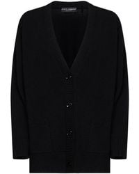 Dolce & Gabbana - V-Neck Knitted Cardigan - Lyst
