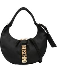 Moschino - Logo Plaque Shoulder Bag - Lyst