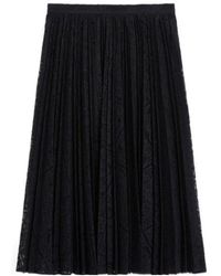 Max Mara - Studio Pleated Midi Skirt - Lyst