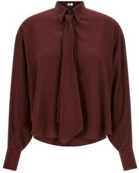 Brunello Cucinelli - Silk Blouse - Lyst