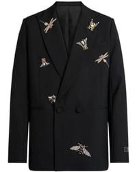Balmain - Embroidered Wool And Crystal Insect Jacket - Lyst