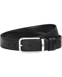 Montblanc - Rectangular Buckle Reversible Belt - Lyst