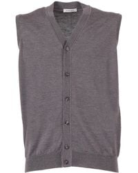Kangra Cashmere - Kangra Button-Up Knitted Gilet - Lyst