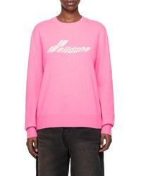 we11done - Round Neck Long-Sleeved Sweater - Lyst