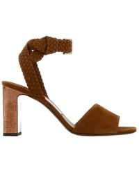 Jimmy Choo - Rori Braided Buckle Suede Sandals - Lyst
