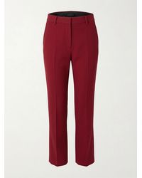 Gucci - Logo Embroidered Tailored Trousers - Lyst