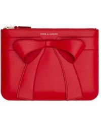 Comme des Garçons - Comme Des Garçons Wallet Big Bow Zipped Purse - Lyst