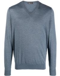 Colombo - Fine-Knit V-Neck Jumper - Lyst