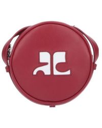 Courreges - Courrèges Reedition Circle Logo Detailed Crossbody Bag - Lyst