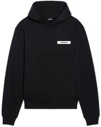 Jacquemus - Logo Patch Long Sleeved Hoodie - Lyst