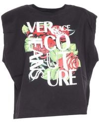 Versace Jeans Couture - Couture Logo Printed Sleeveless Tank Top - Lyst