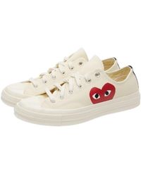 COMME DES GARÇONS PLAY - Logo Details Casual Sneakers - Lyst