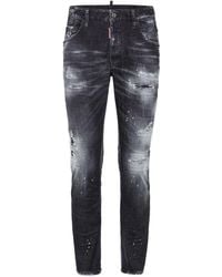 DSquared² - Skater Distressed Skinny Jeans - Lyst