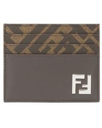 Fendi - Ff Squared Card Holder - Lyst