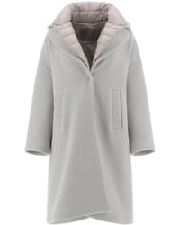 Herno - Layered Long-Sleeved Quilted Coat - Lyst