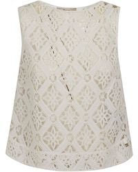 Herno - Crochet Sleeveless Top - Lyst