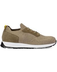 Doucal's - Textured Knit Low-Top Sneakers - Lyst