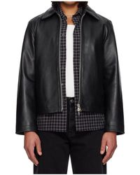 sunflower - Long-Sleeved Leather Jacket - Lyst