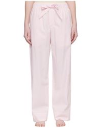 Tekla - Lace-Up Pajama Pants - Lyst