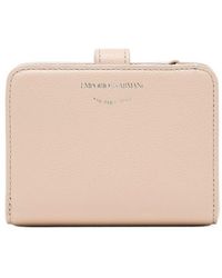 Emporio Armani - Compact Leather Wallet - Lyst