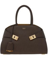 Ferragamo - Ferragamo Hug Bicolor Handbag - Lyst