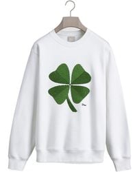 Dior - Sweatshirt With Clover Embroidery - Lyst