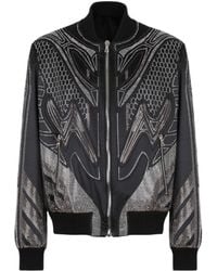 Balmain - Studded Nylon Bomber Jacket - Lyst