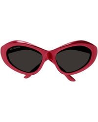 Balenciaga - Eyewear Oval Frame Sunglasses - Lyst