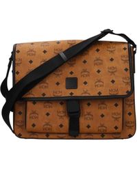 MCM - Logo Shoulder Bag - Lyst