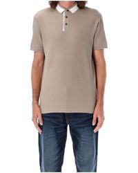 Emporio Armani - Striped Edge Polo Shirt - Lyst