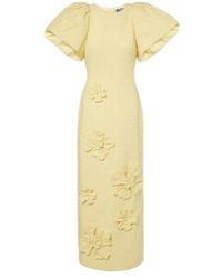 Leo - Lucinda Floral-Appliqué Tweed Maxi Dress - Lyst