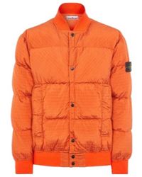 Stone Island - Compass-Motif Padded Bomber Jacket - Lyst