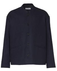 Jil Sander - Button-Front Long-Sleeve Jacket - Lyst