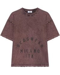 Gcds - Distressed-Effect Graphic-Print T-Shirt - Lyst