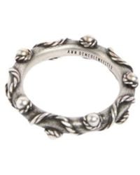 Ann Demeulemeester - Rope-Detail Studded Ring - Lyst