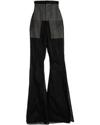Rick Owens - Minimalist Solid Color Flared Pants - Lyst
