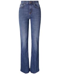 Tory Burch - Frayed Bootcut Jeans - Lyst