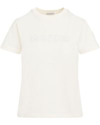 Moncler - Logo Embellished Crewneck T-Shirt - Lyst