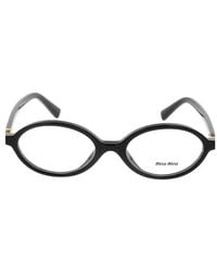 Miu Miu - Eyewear Oval-Frame Glasses - Lyst