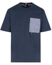 Moncler - Grenoble Logo Patch Crewneck T-Shirt - Lyst