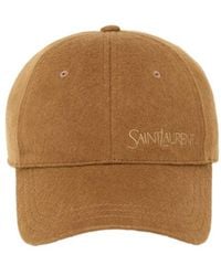 Saint Laurent - Logo Embroidered Baseball Cap - Lyst