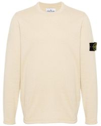 Stone Island - Compass Patch Crewneck Knitted Jumper - Lyst