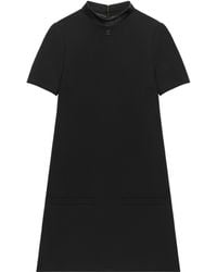 Courreges - Vinyl-Collar A-Line Mini Dress - Lyst