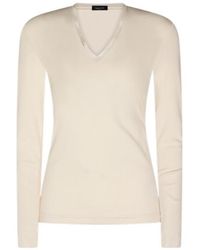 Fabiana Filippi - V-Neck Long-Sleeve Top - Lyst