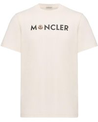 Moncler - Logo Print Crewneck T-Shirt - Lyst