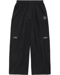 Balenciaga - Logo Embroidered Baggy Sweatpants - Lyst