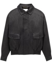 Saint Laurent - Zip-Up Bomber Jacket - Lyst